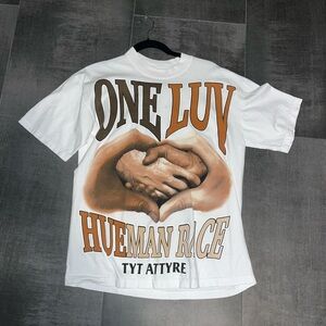 “One Luv” “Hueman Race” Graphic Tee